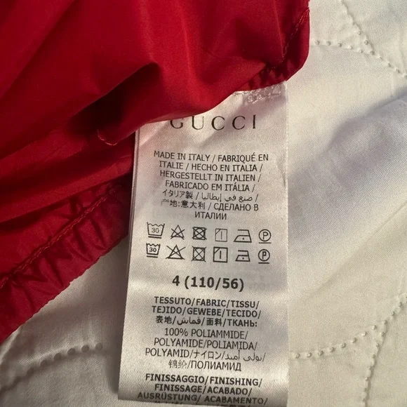 Gucci Vibrant Red Windbreaker - Picture 3 of 5